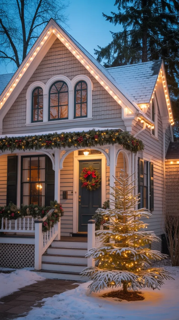 Victorian Holiday Haven at Dusk