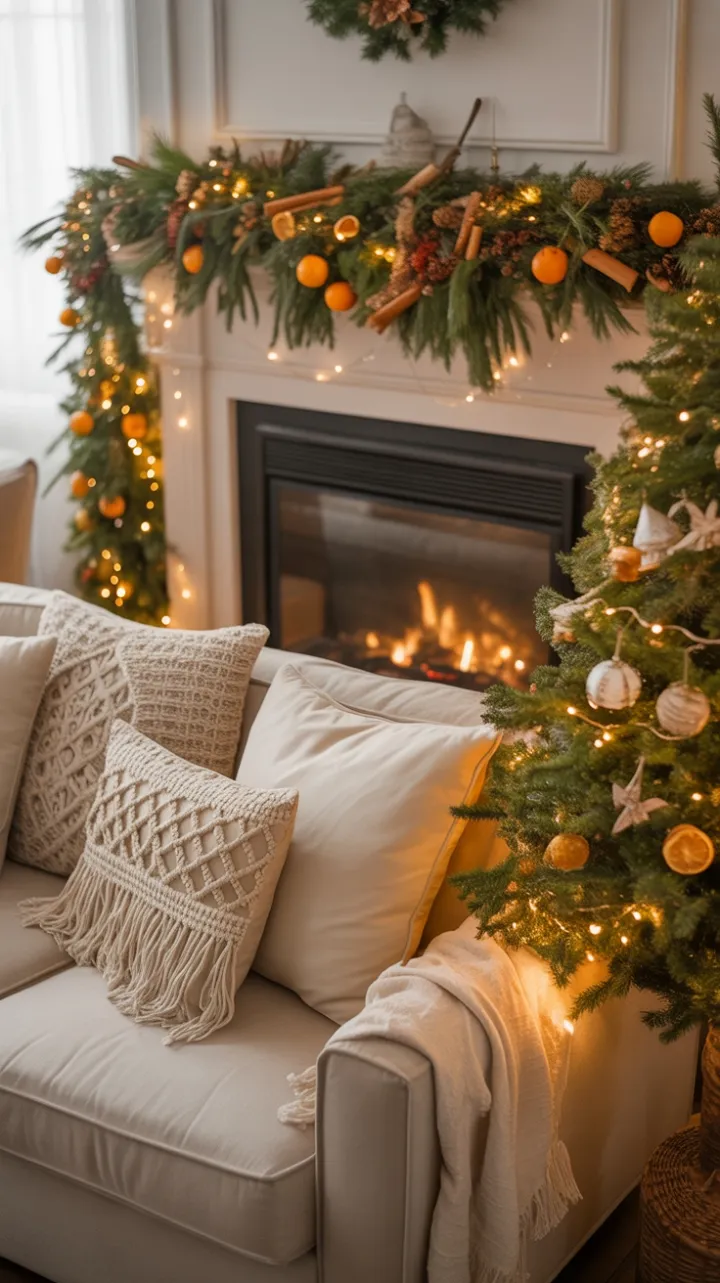 Cozy Bohemian Christmas by the Hearth