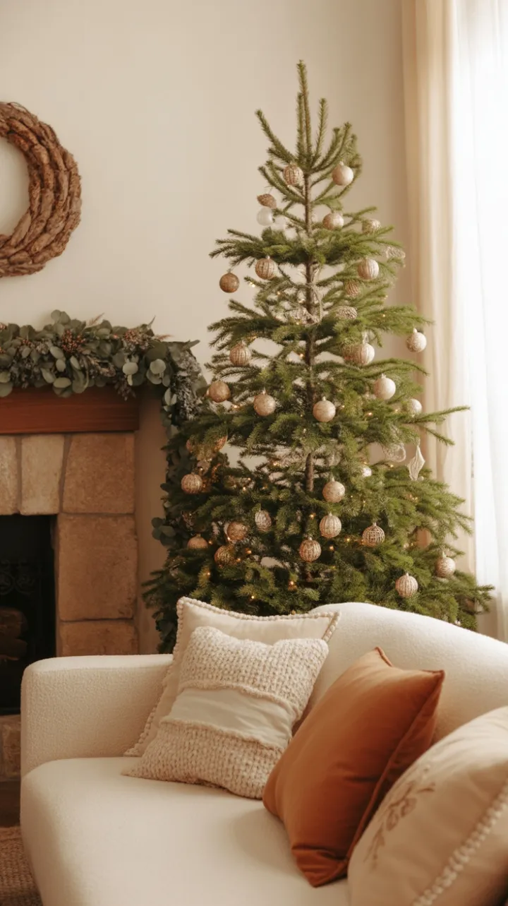 Cozy Bohemian Holiday Haven Bathed in Warm Light