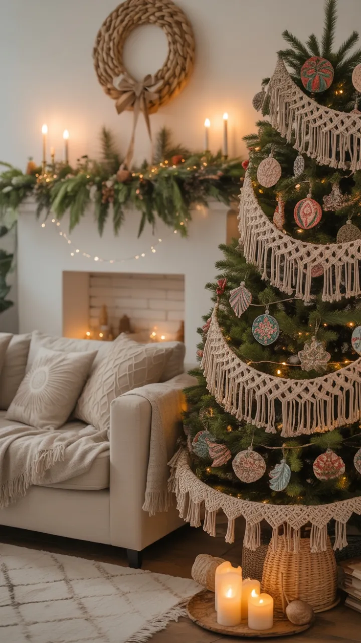 Cozy Bohemian Christmas Haven of Handmade Charm