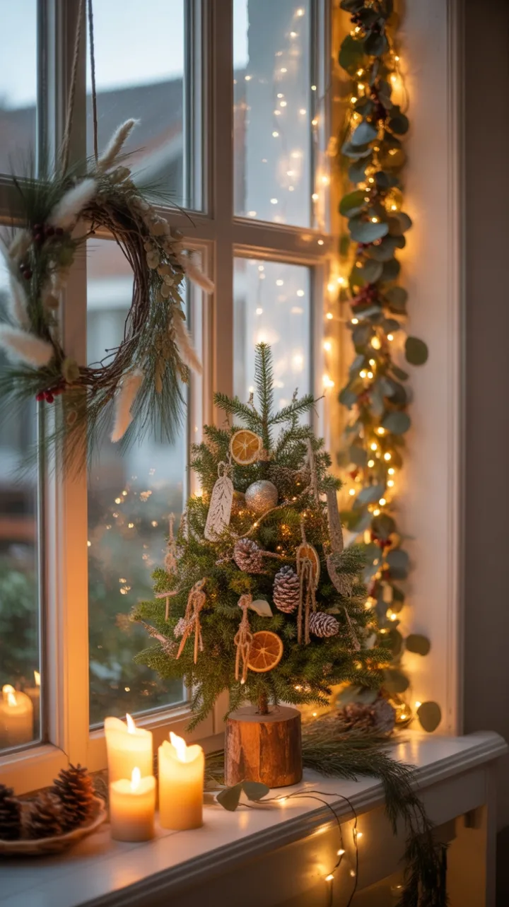 Cozy Bohemian Christmas Window Glow