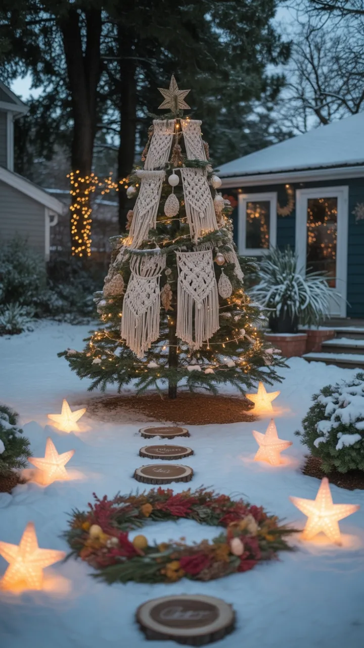 Snow-Dusted Boho Christmas Wonderland