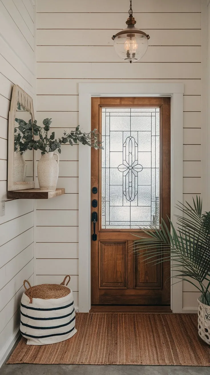 Step into a world of bohemian bliss. This boho entrance, with its signature blend of textures and earthy tones, sets the stage for a home brimming with boho style.  The boho foyer seamlessly flows into a captivating boho hallway, showcasing the effortless elegance of boho interior design and a truly unique boho aesthetic. Every detail, from the carefully curated boho decor to the overall ambiance, whispers of relaxed sophistication.