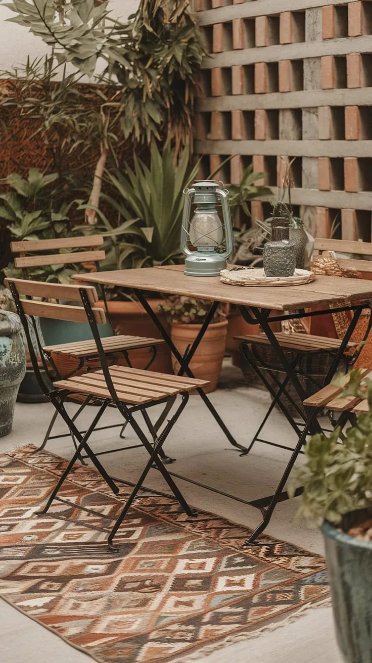 Create a dreamy bohemian patio retreat without breaking the bank! This cozy patio showcases budget-friendly patio decorating ideas and offers plenty of patio inspiration for your next outdoor project.  Discover how easy it is to achieve a stunning boho patio.