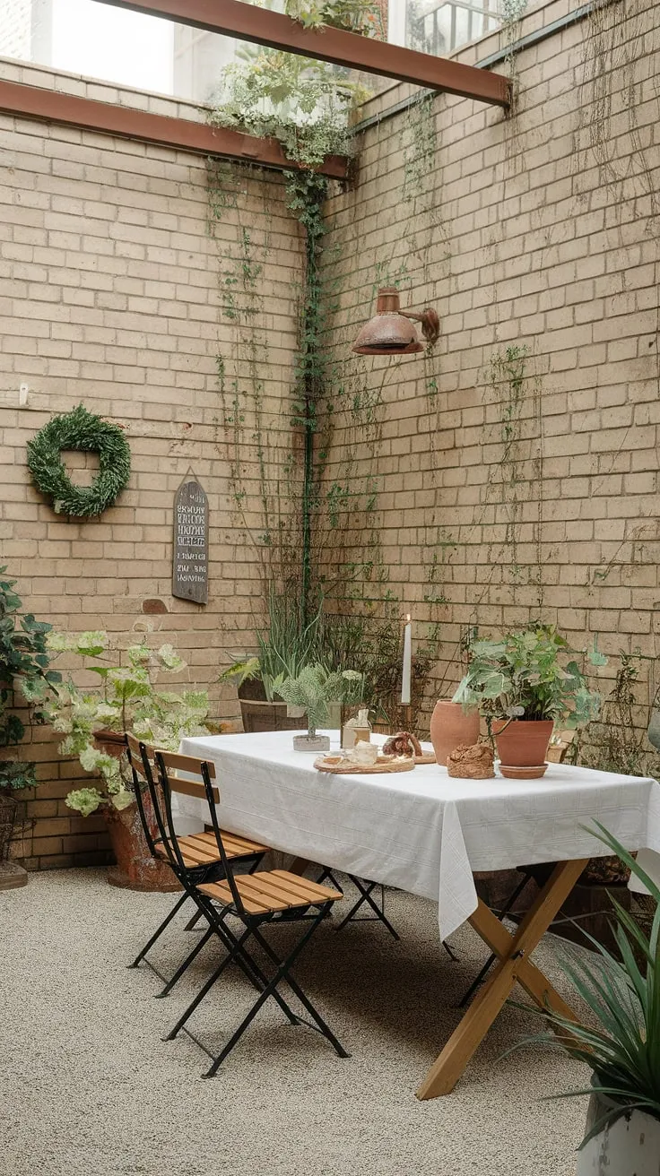 Find your inner peace in this charming bohemian patio.  This cozy patio showcases effortless outdoor patio ideas, proving that creating a stunning space doesn't require a big budget.  Get inspired by these simple yet effective boho patio decorating ideas.