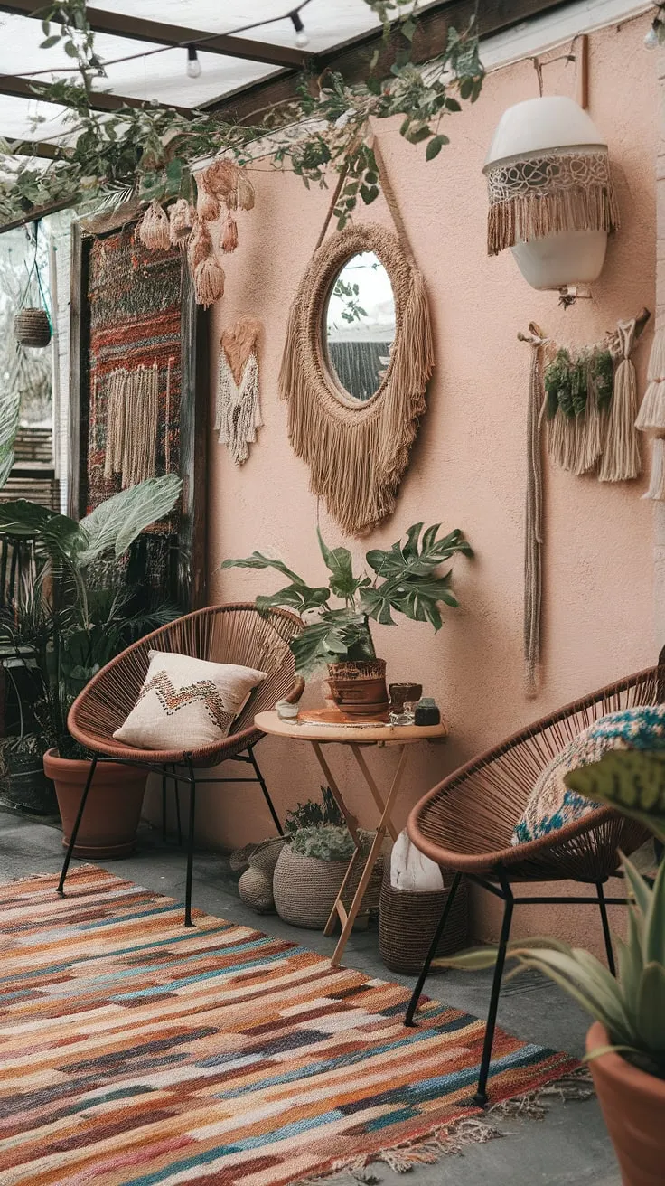 Transform your outdoor space into a bohemian haven with these budget-friendly patio decorating ideas. This cozy patio, brimming with boho patio style, offers a wealth of patio inspiration for creating a relaxing and stylish bohemian patio retreat without breaking the bank.