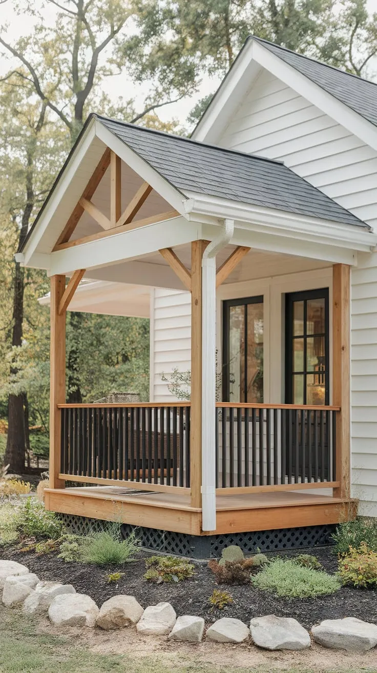 Modern Farmer's Porch Embracing Nature's Beauty