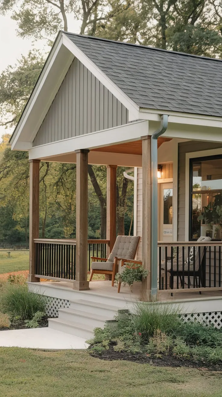 Modern Farmer's Porch: A Cozy Retreat for Relaxation