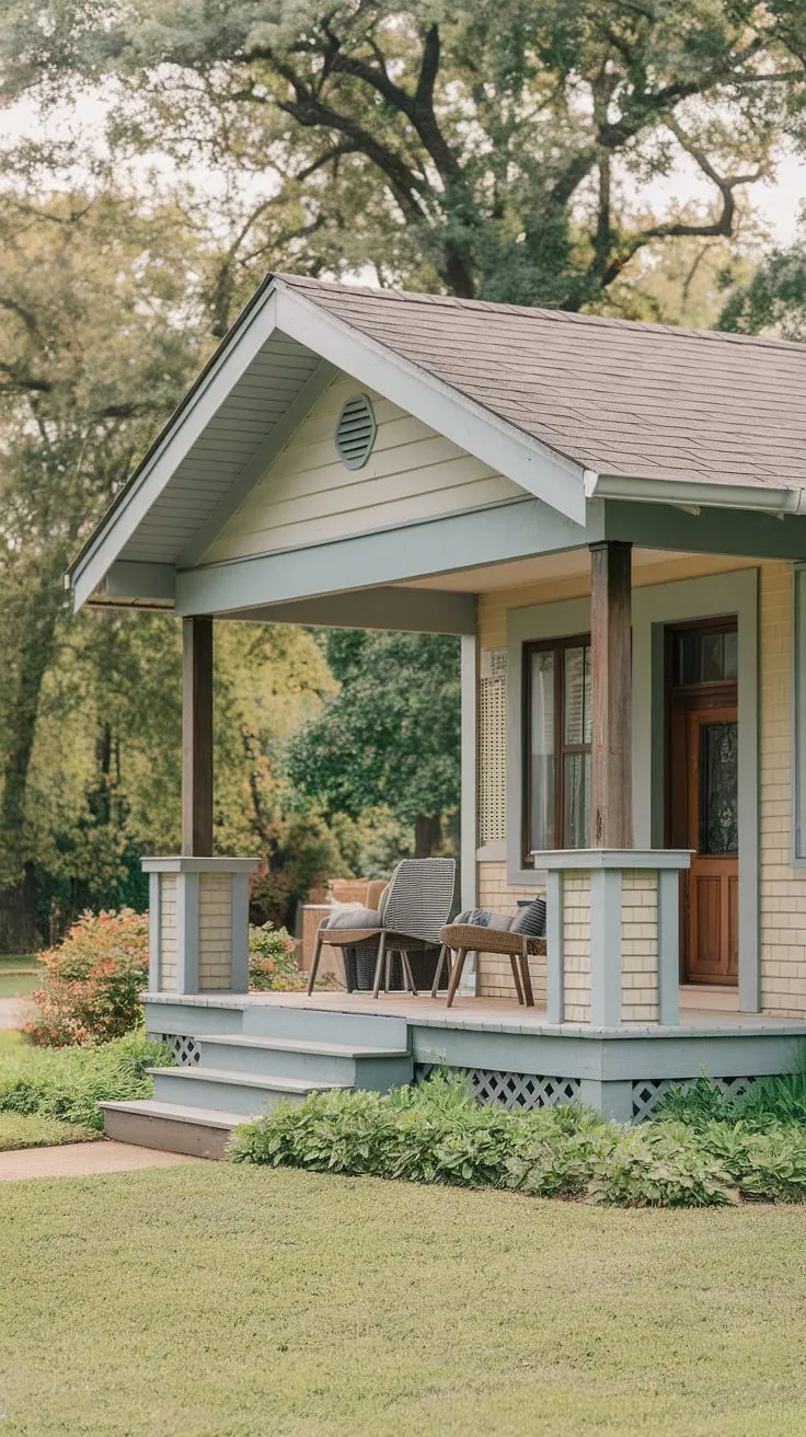 Charming Bungalow Porch Oasis