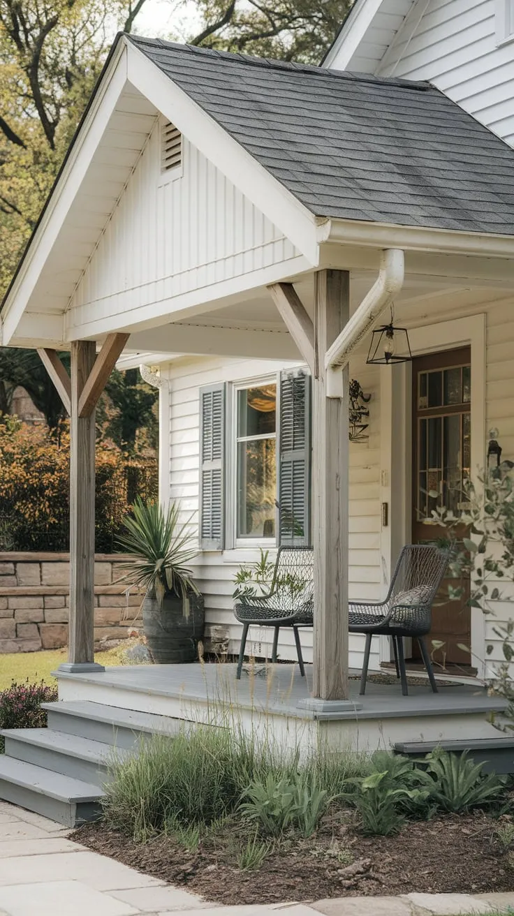 Charming Bungalow Porch with Cozy Vibes