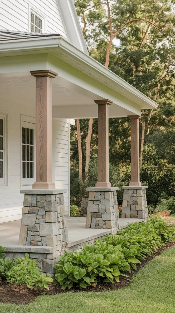 Cedar Columns Elevate This Charming Front Porch