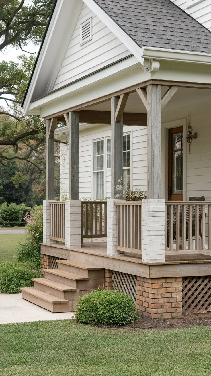Cedar Columns Elevate This Charming Front Porch