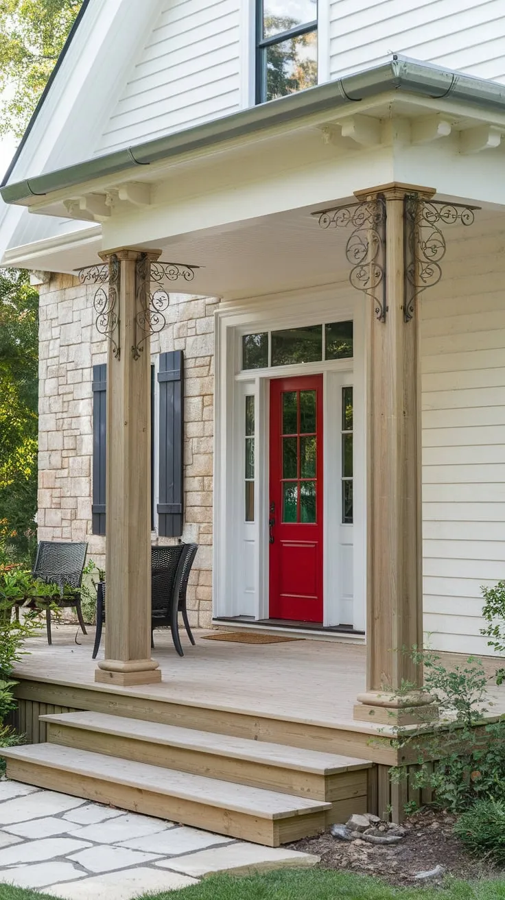 Cedar Columns Elevate This Charming Front Porch