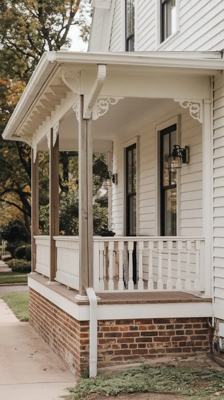 Elegant Cedar Columns Enhance Front Porch Appeal