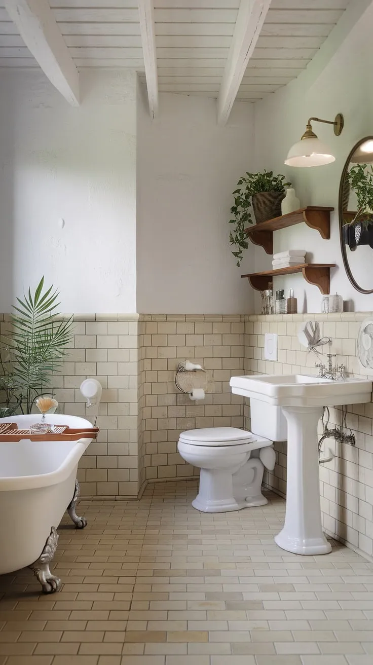Transform your guest bathroom into a chic coastal retreat with this stunning remodel.  Coastal farmhouse charm meets beachy elegance in this half bath, showcasing the best of coastal bathroom ideas and beach home bathroom decor.  Perfect for a beach guest bathroom or any space needing a touch of seaside serenity.  This bathroom decor coastal style is effortlessly chic.