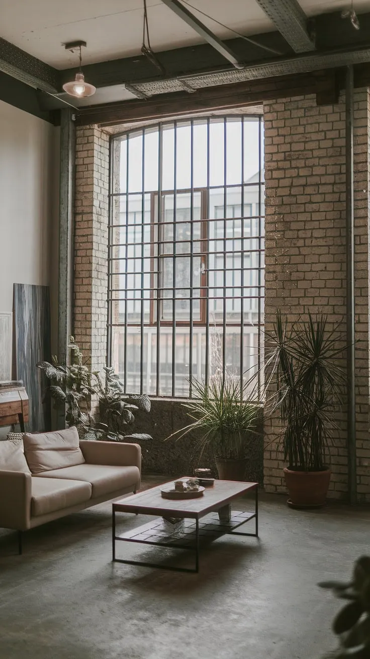 A stunning example of neo-industrial interior design, this modern urban apartment boasts an industrial concept interior that's both stylish and functional.  Explore the captivating blend of industrial style living room elements and refined details in this industrial living room.