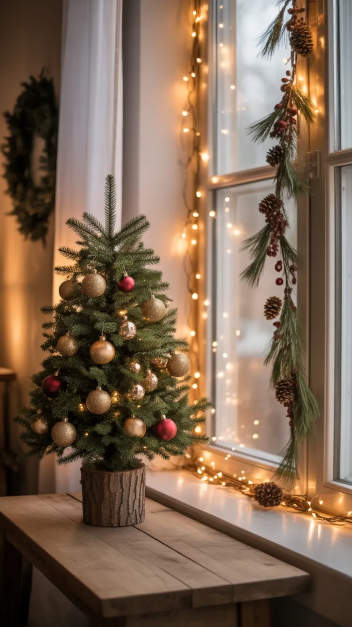 A Cozy Christmas of Antique Gold and Crimson