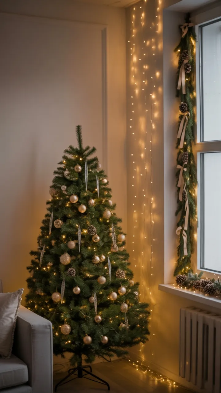 Cozy Twinkling Christmas Corner