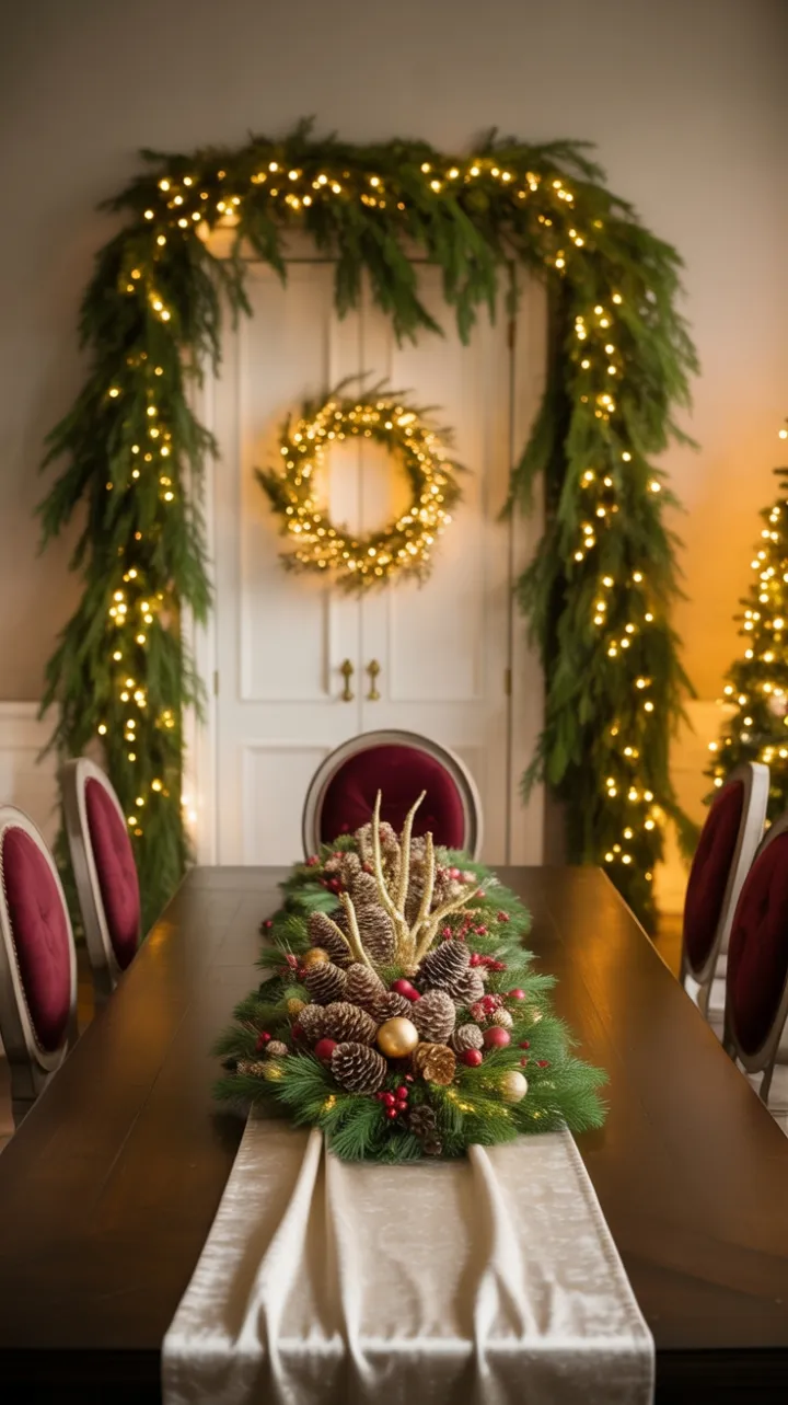 A Velvet Holiday Feast Bathed in Golden Light