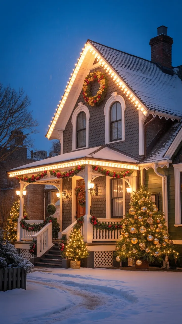 Snow-Kissed Victorian Holiday Glow
