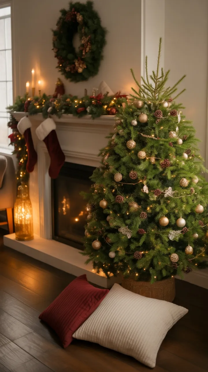 Fireside Christmas in Golden Light
