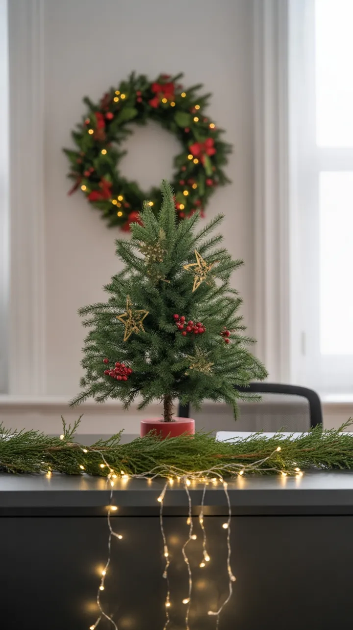 Cozy Deskside Christmas Glow