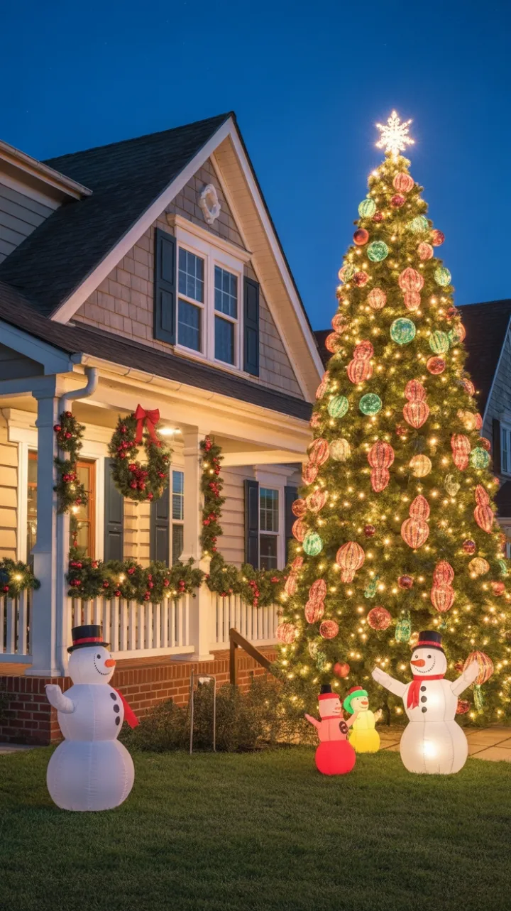 Cozy Starlit Home Decked in Warm Holiday Cheer
