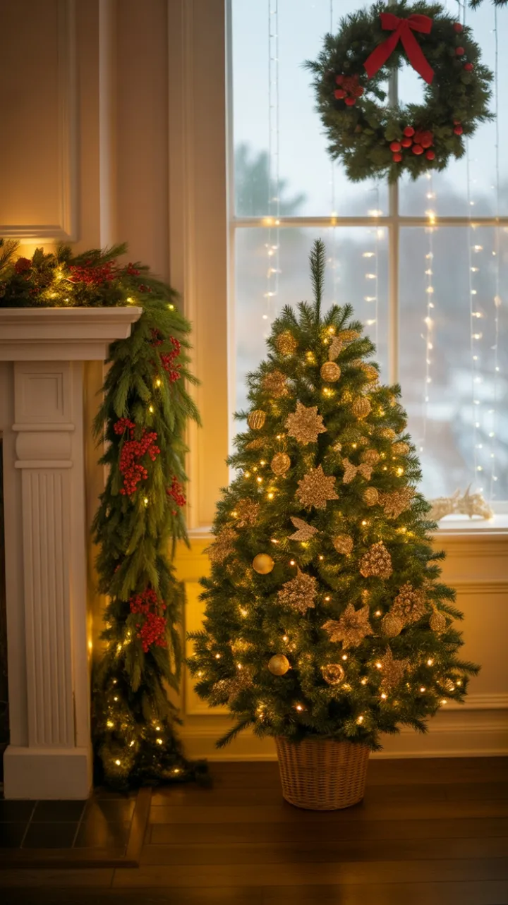 Warmth and Wonder in a Classic Christmas Living Room