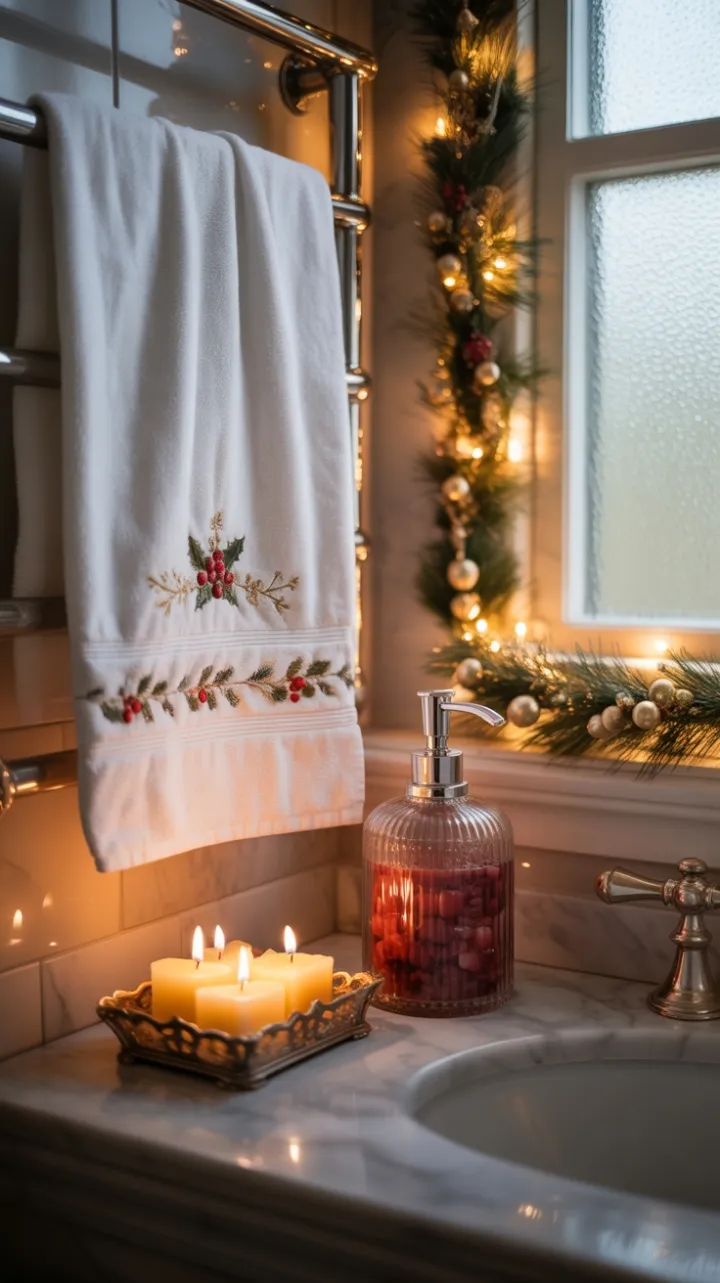 Winter Luxe Bath with Cranberry Soap and Beeswax Glow