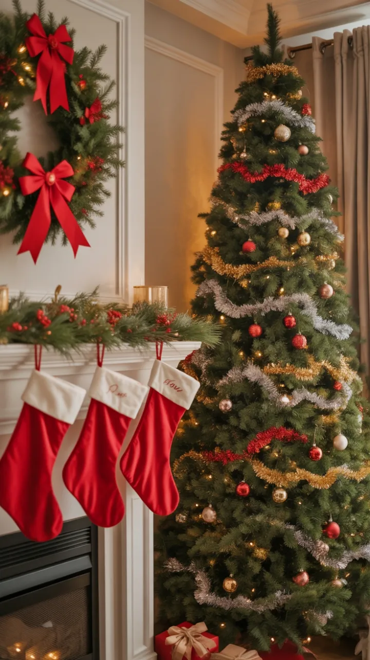 Warmth and Wonder in a Classic Christmas Living Room