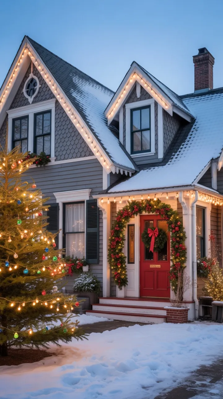 Snow-Kissed Victorian Christmas Home