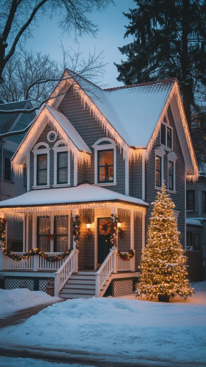 Snow-Kissed Victorian Holiday Glow
