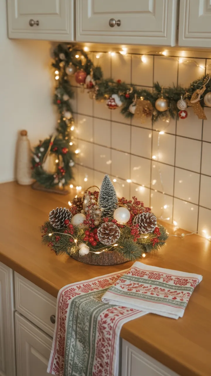 Cozy Kitchen Christmas Glow