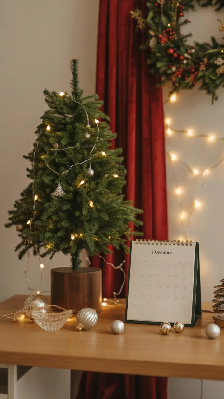 December Desk Dressed in Warmth and Wonder