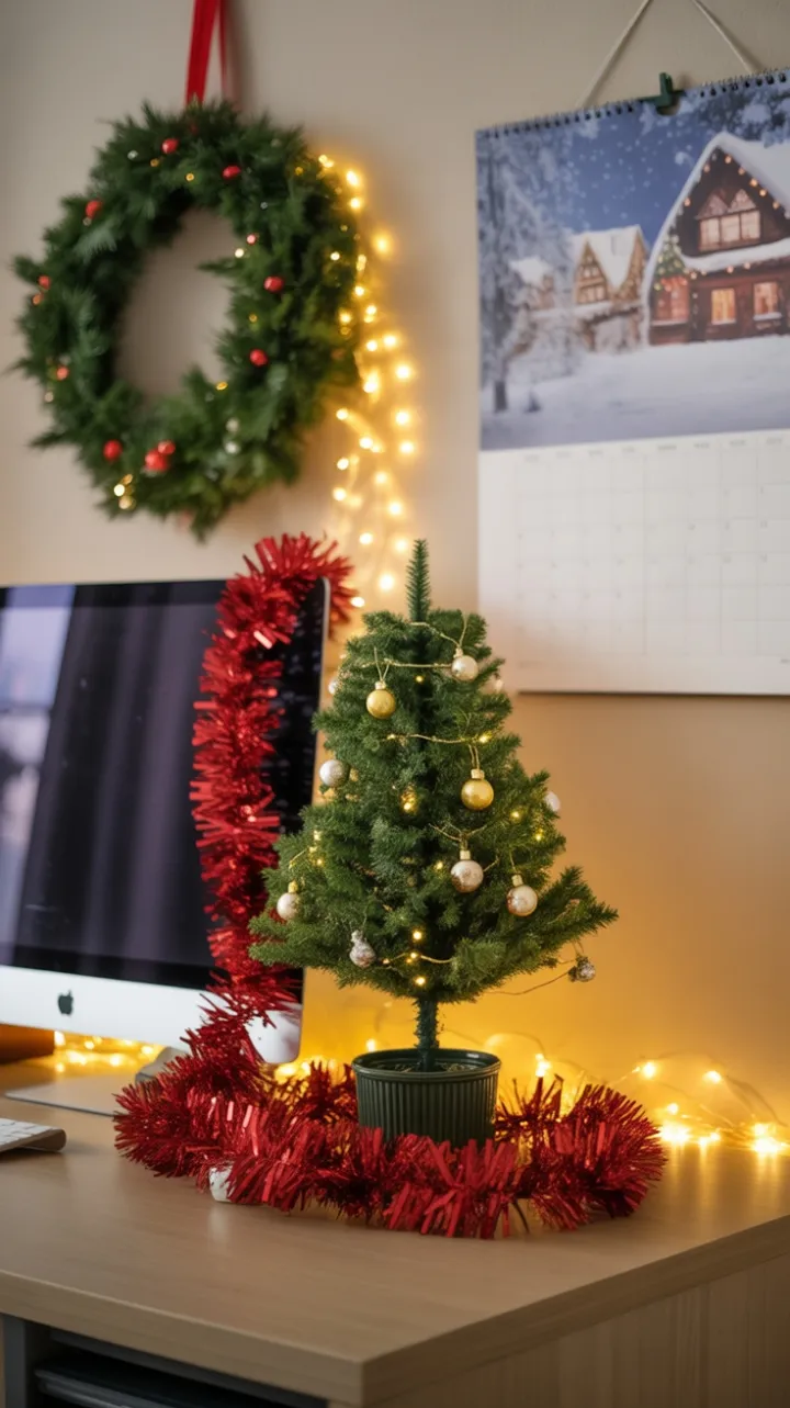Warm Deskside Christmas Glow