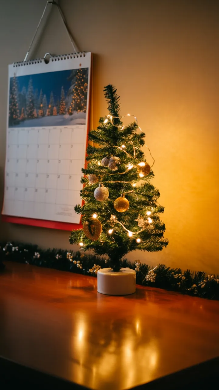 Cozy Office Holiday Glow