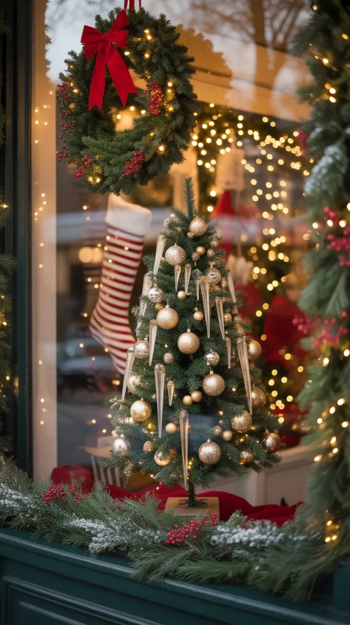 Twinkling Window of Christmas Cheer