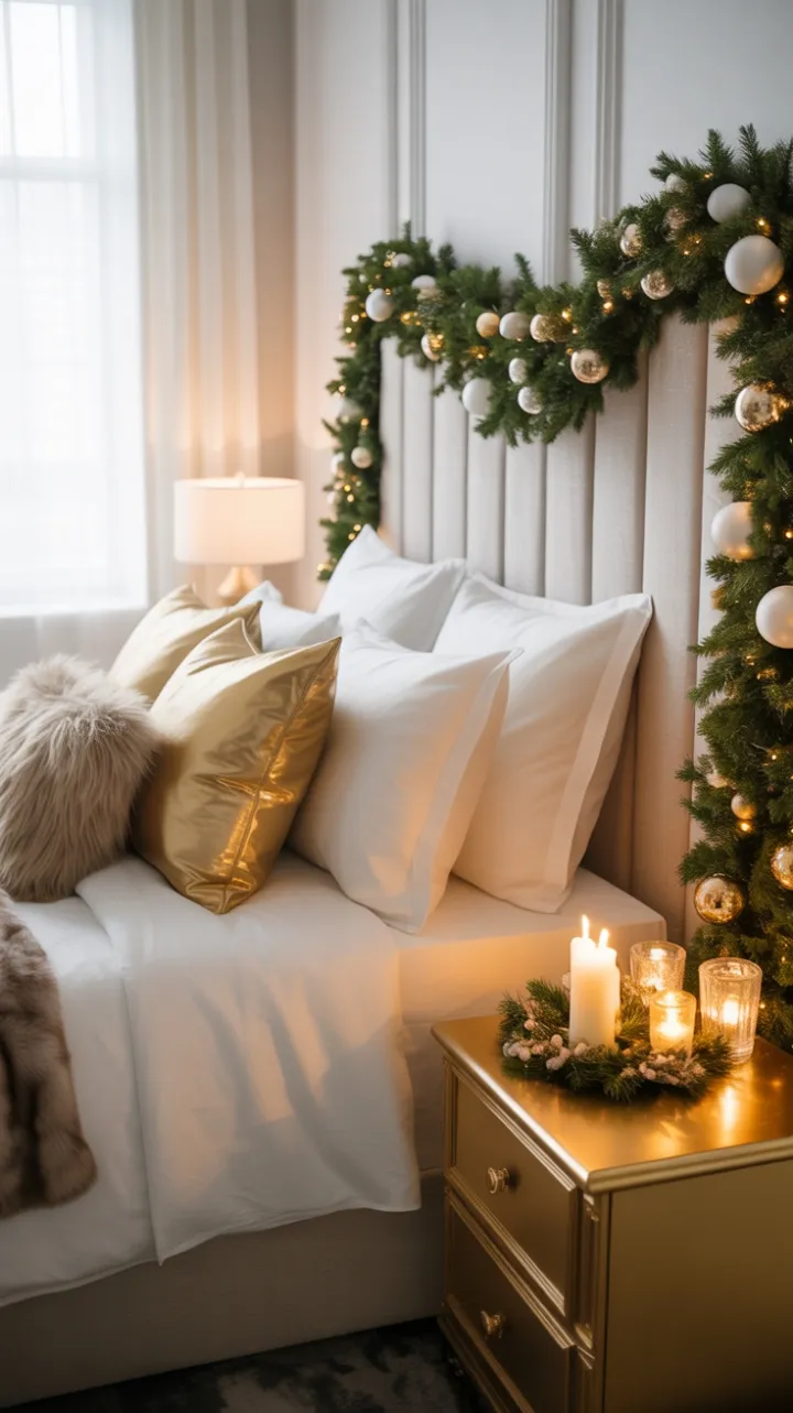 Gilded Winter Bedroom Retreat