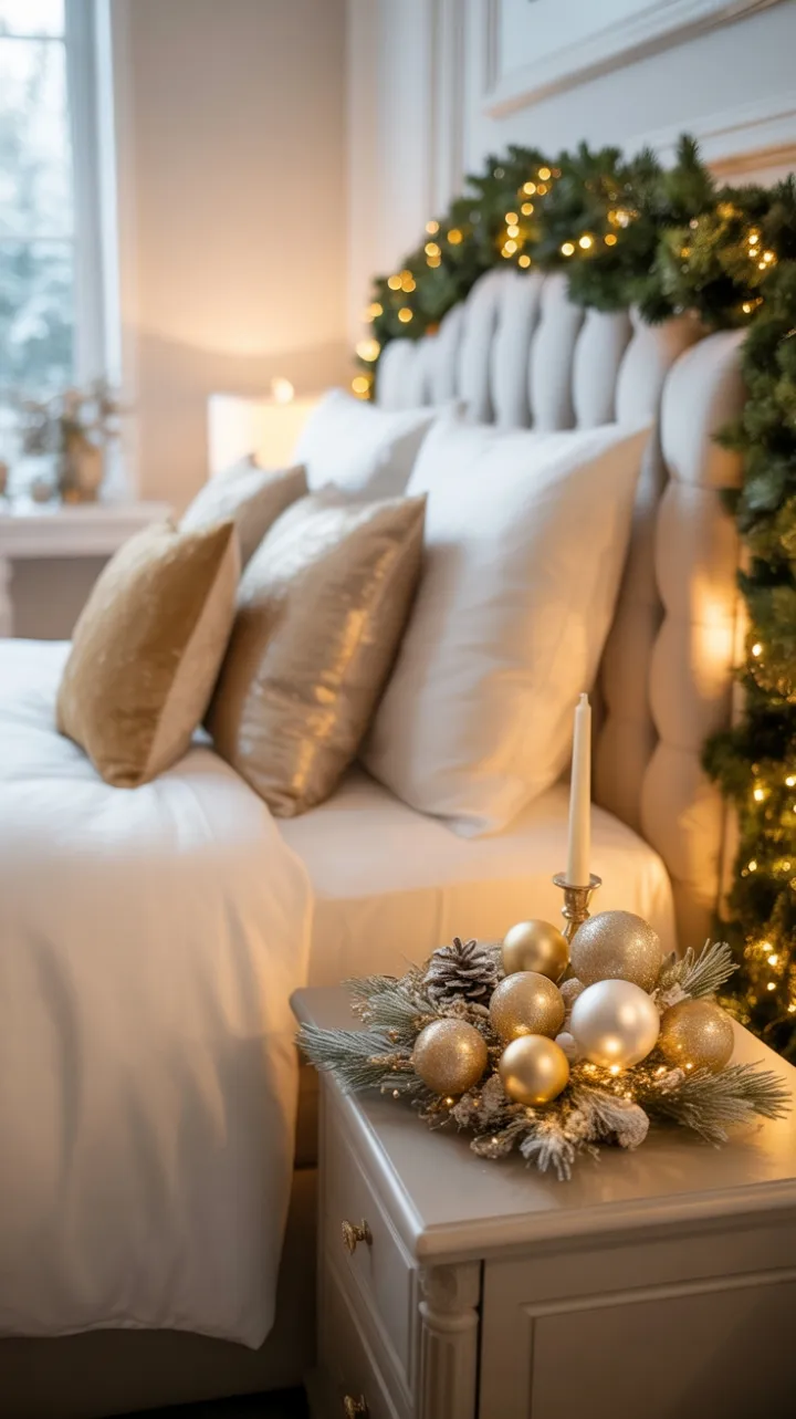 Gilded Christmas Sanctuary Crisp Whites and Warm Golds