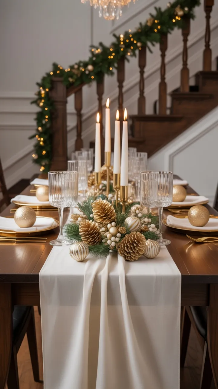 Gilded Winter Elegance – A Christmas Table to Remember