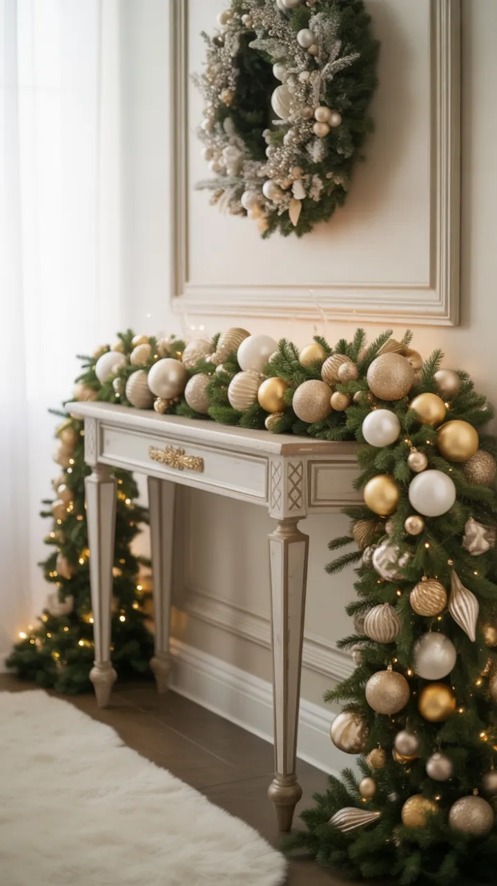 Warm Welcome in Gold and White Holiday Elegance