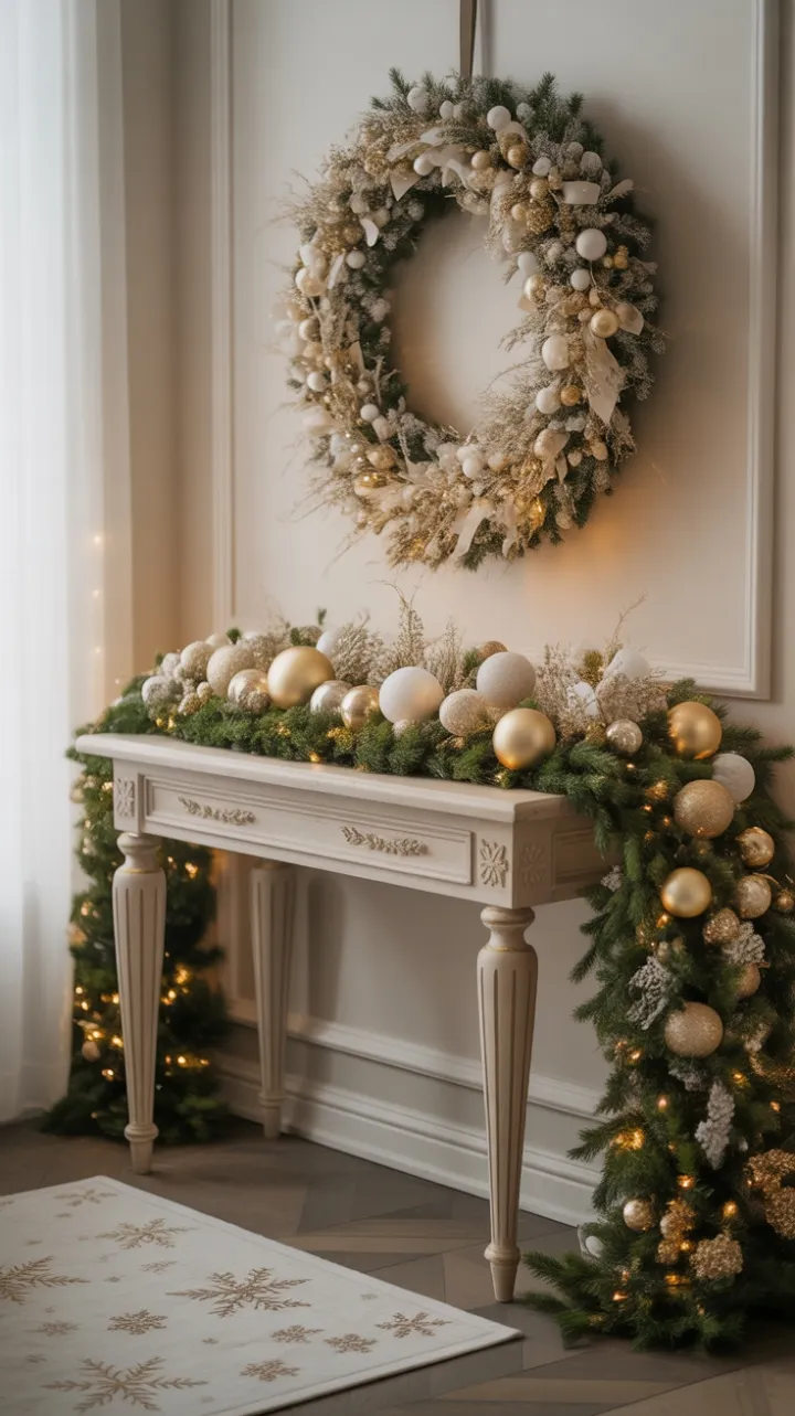 A Golden White Holiday Welcome