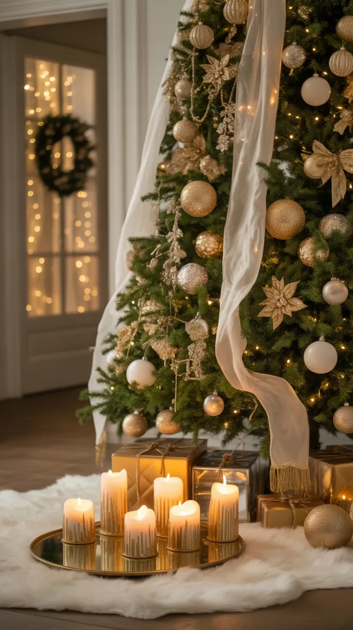 Gilded White and Gold Holiday Sanctuary
