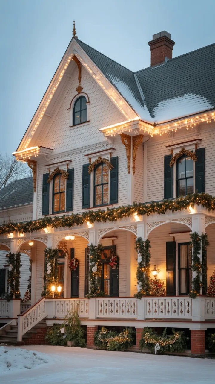 Gilded Victorian Home Bathed in Holiday Glow