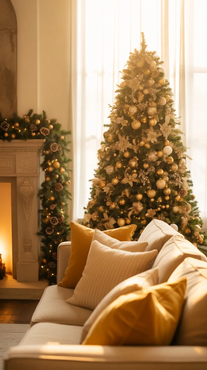 Golden Hearth Holiday Elegance
