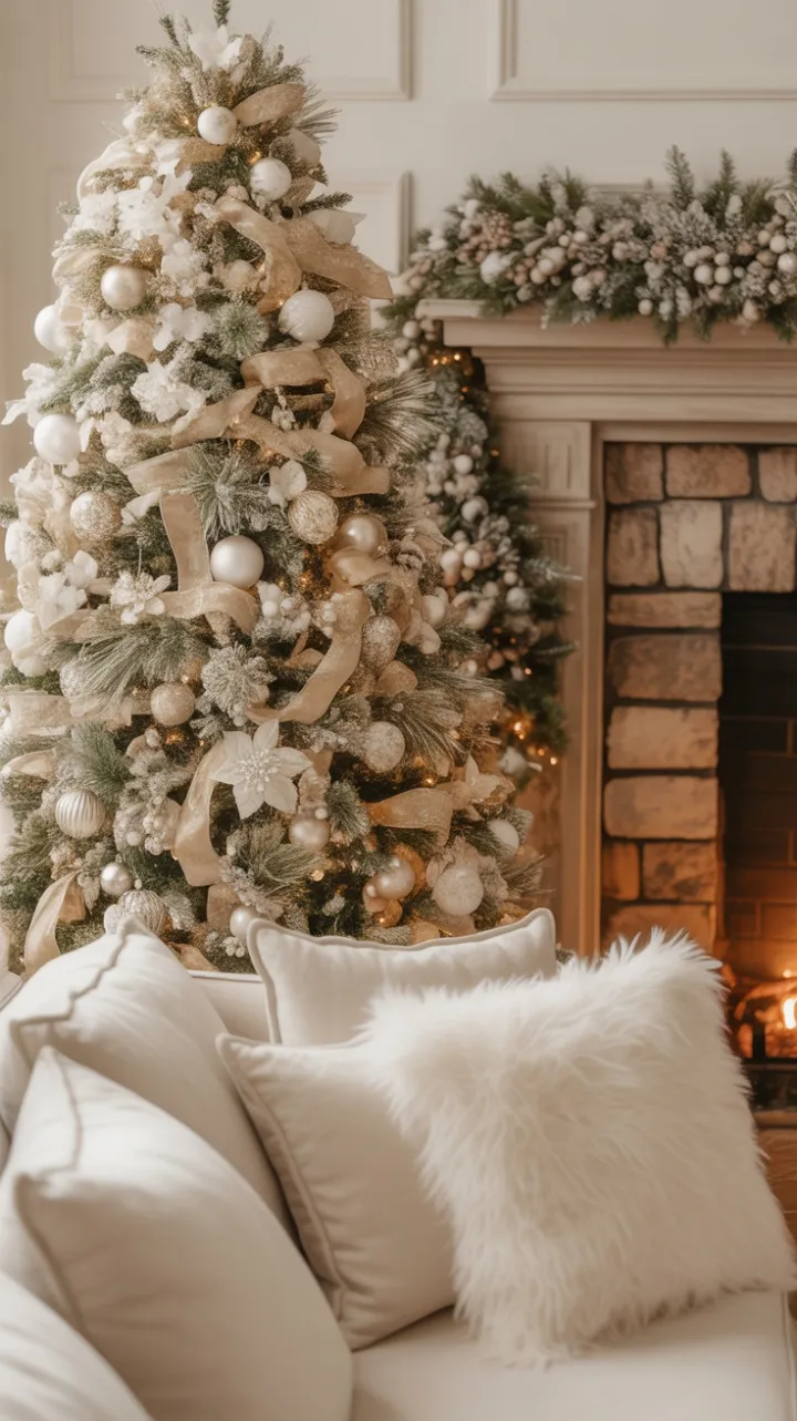 Timeless White and Gold Christmas Retreat