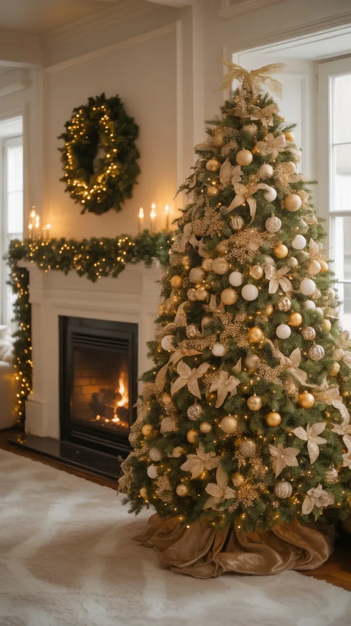 A Golden Holiday Glow by the Fireside