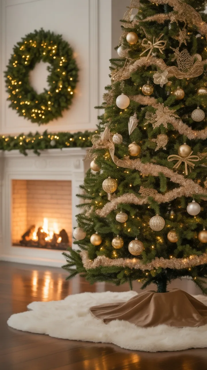 Gilded Fireside Christmas of Quiet Luxury
