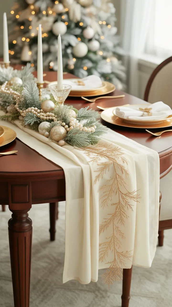 Luxe Cream and Gold Christmas Table