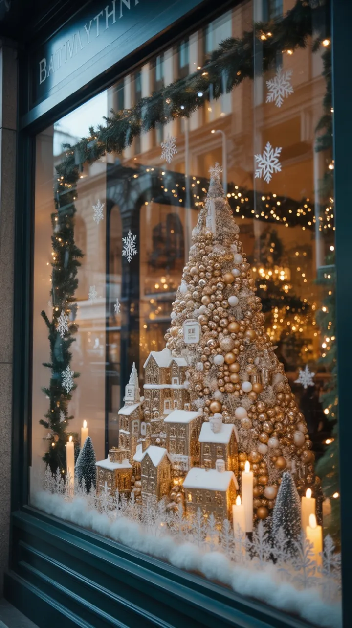 Candlelit Golden Holiday Village